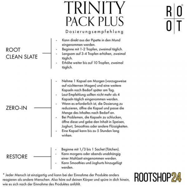 Root Trinity Pack Plus Dosierung